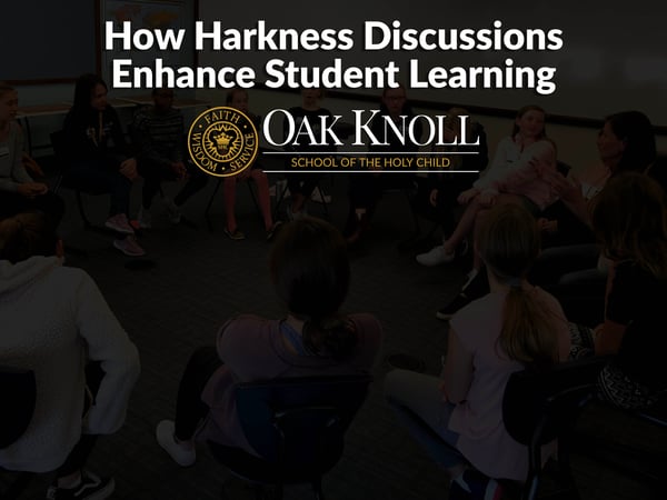 This image portrays a Harkness discussion in action